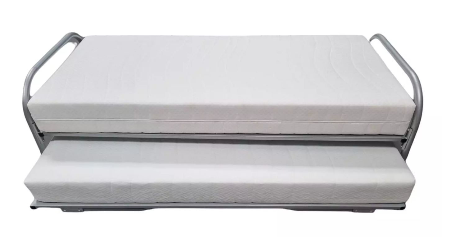 1 Onderschuifbed Dubbel Divan met dwarsgespannen bodem (extra stevig) - Afbeelding 2