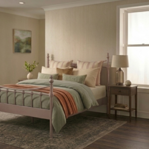 Metalen bed Camilla Bruin Koper